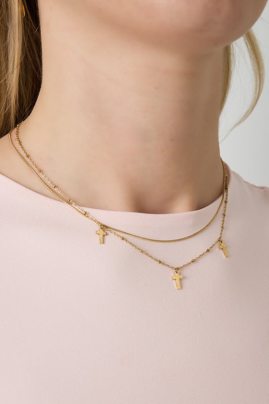 Layered Necklaces Cross Casual Daily Simple Series Women's jewelry