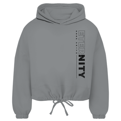 ETERNITY Damen Cropped Oversize Hoodie (Front-&Backprint)