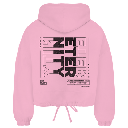 ETERNITY Damen Cropped Oversize Hoodie (Front-&Backprint)