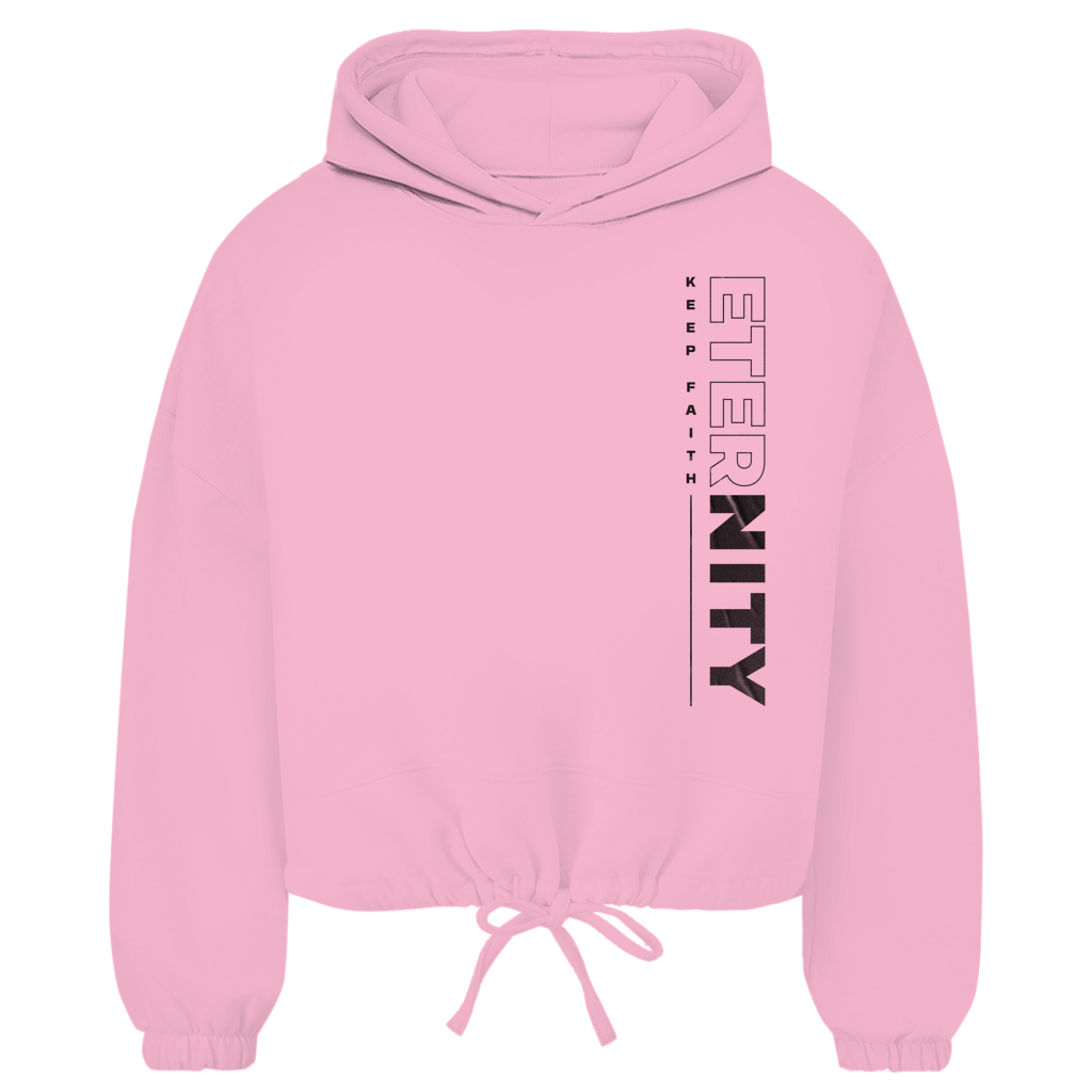 ETERNITY Damen Cropped Oversize Hoodie (Front-&Backprint)