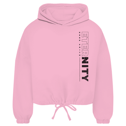 ETERNITY Damen Cropped Oversize Hoodie (Front-&Backprint)