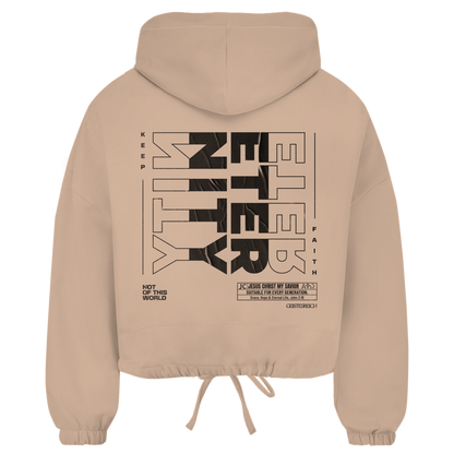 ETERNITY Damen Cropped Oversize Hoodie (Front-&Backprint)