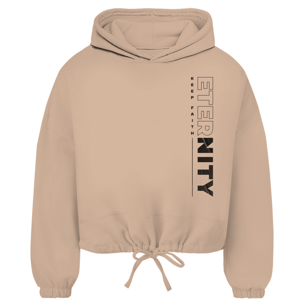 ETERNITY Damen Cropped Oversize Hoodie (Front-&Backprint)