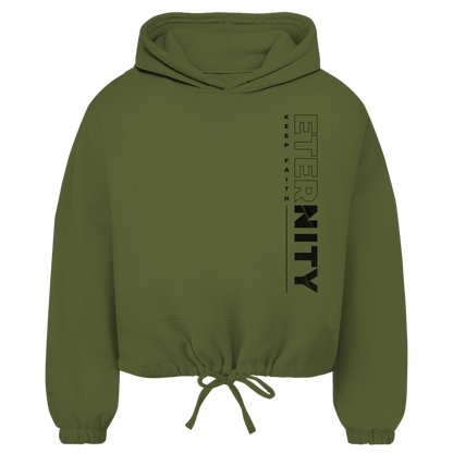 ETERNITY Damen Cropped Oversize Hoodie (Front-&Backprint)