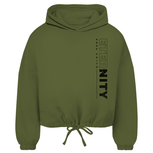 ETERNITY Damen Cropped Oversize Hoodie (Front-&Backprint)