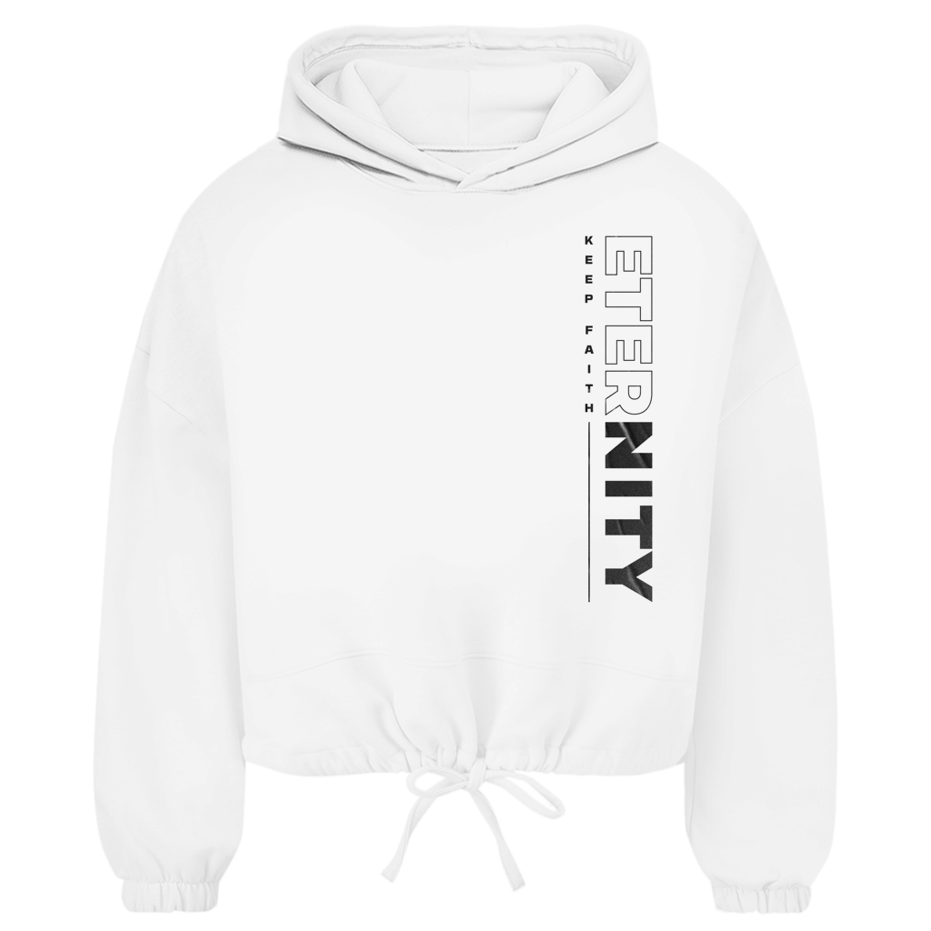 ETERNITY Damen Cropped Oversize Hoodie (Front-&Backprint)