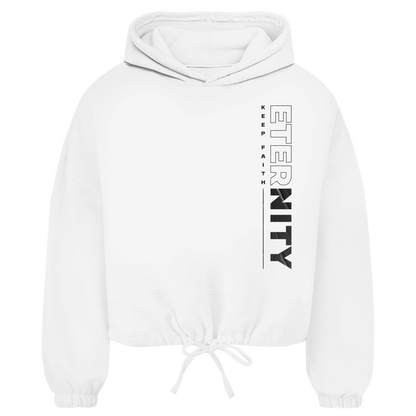 ETERNITY Damen Cropped Oversize Hoodie (Front-&Backprint)
