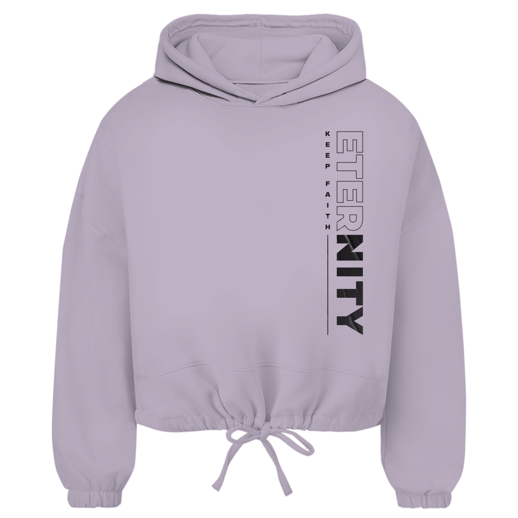 ETERNITY Damen Cropped Oversize Hoodie (Front-&Backprint)