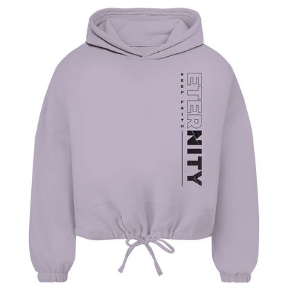 ETERNITY Damen Cropped Oversize Hoodie (Front-&Backprint)