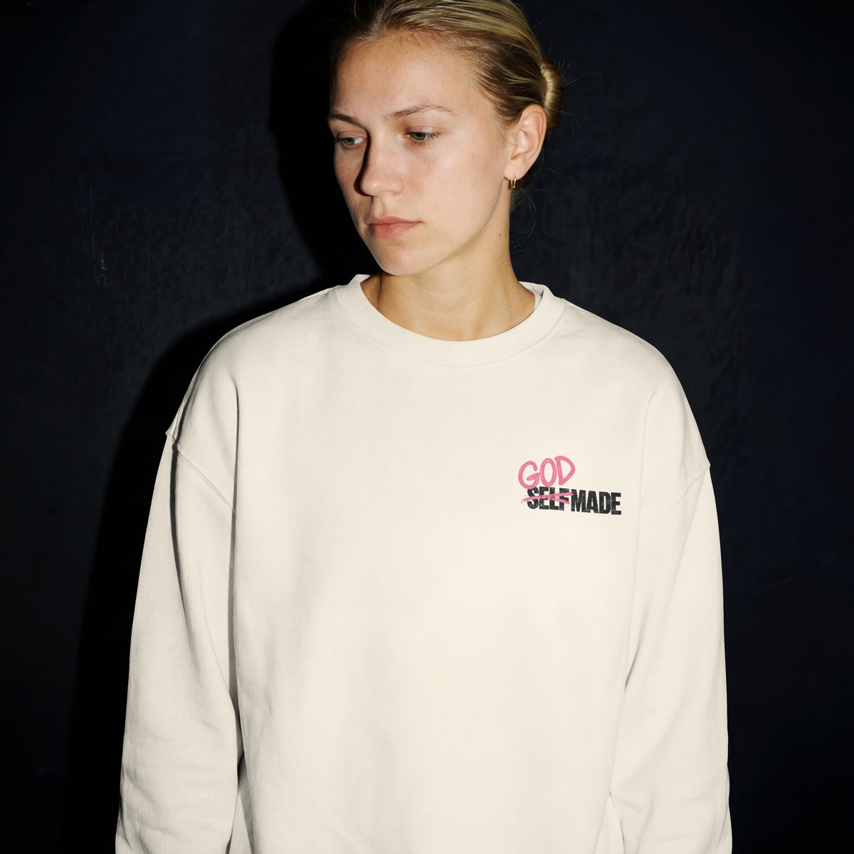 GOD-MADE Damen Bio Sweatshirt (Front-&Backprint)