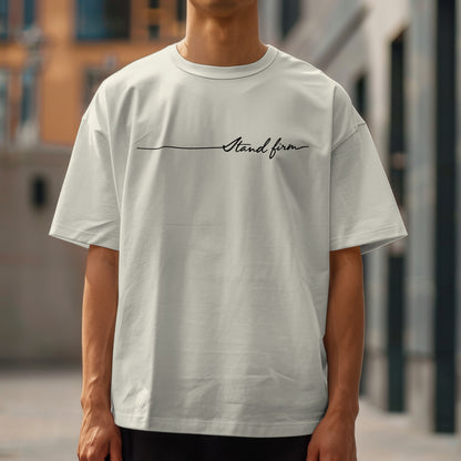 STAND FIRM Oversized Shirt (Front-&Backprint)